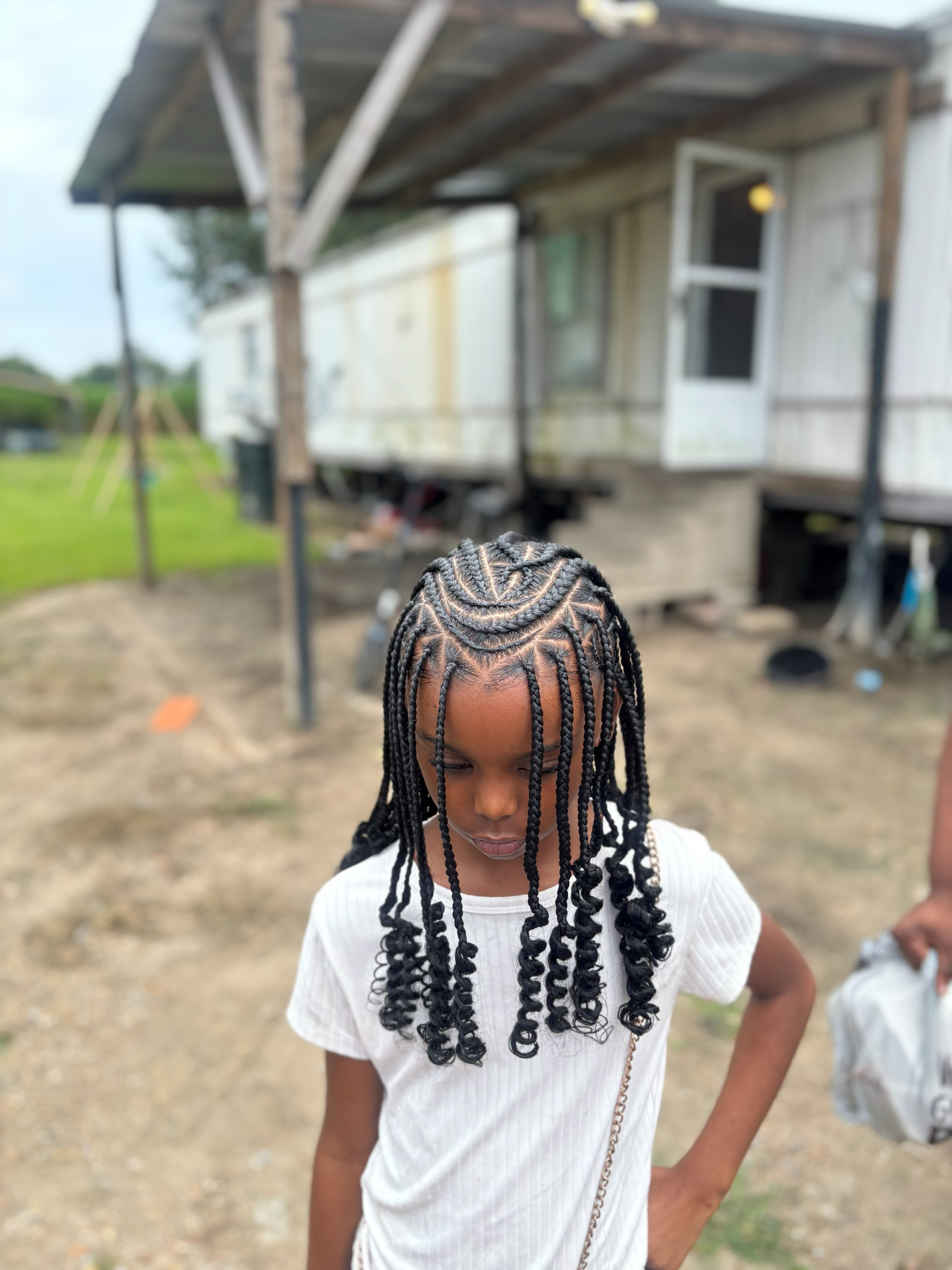 Boho knotless braids — full length style