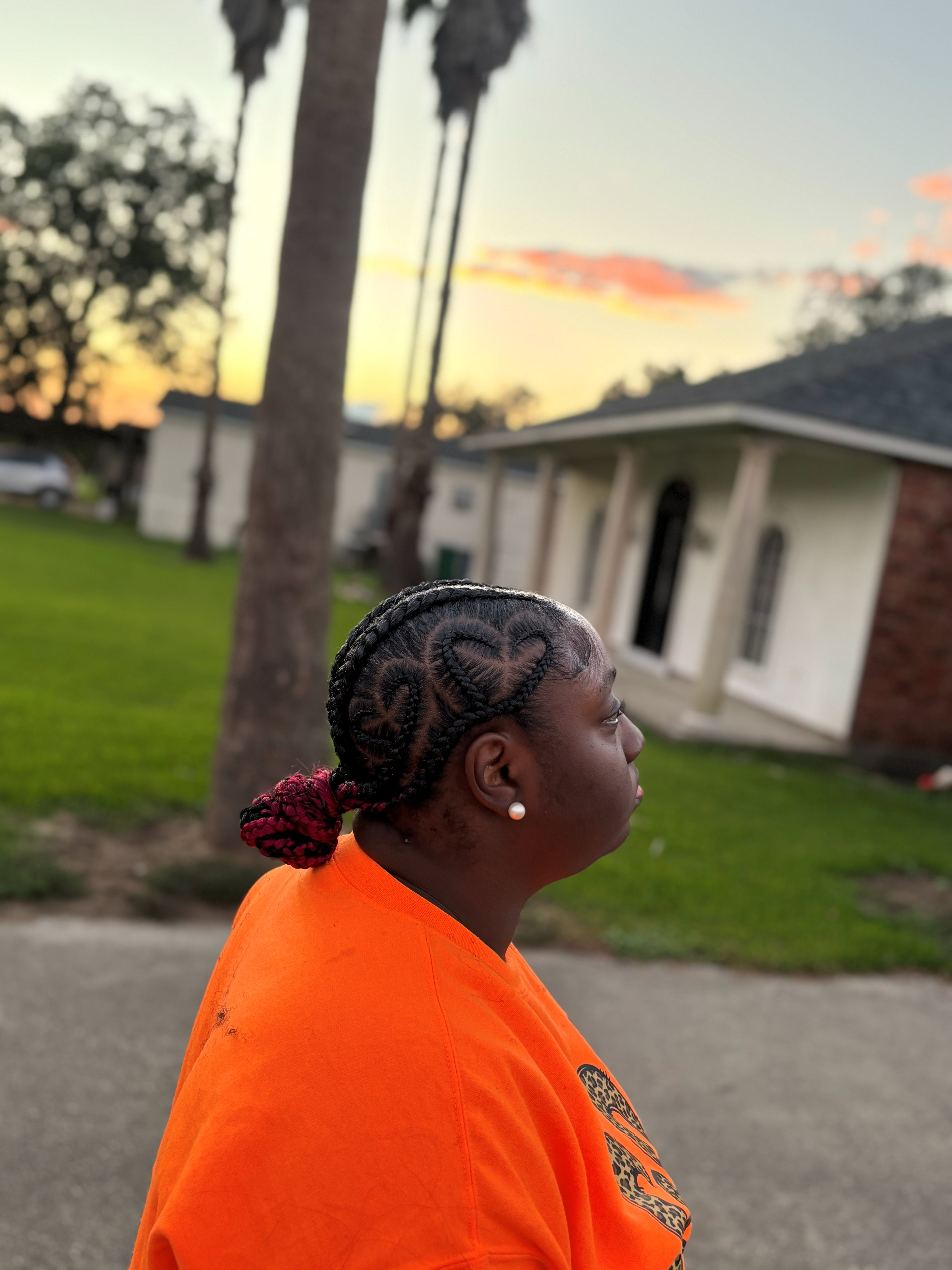 Medium boho knotless braids with curly ends